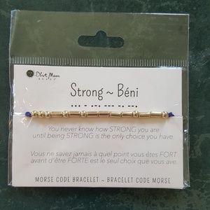 Strong- Morse Code Bracelet